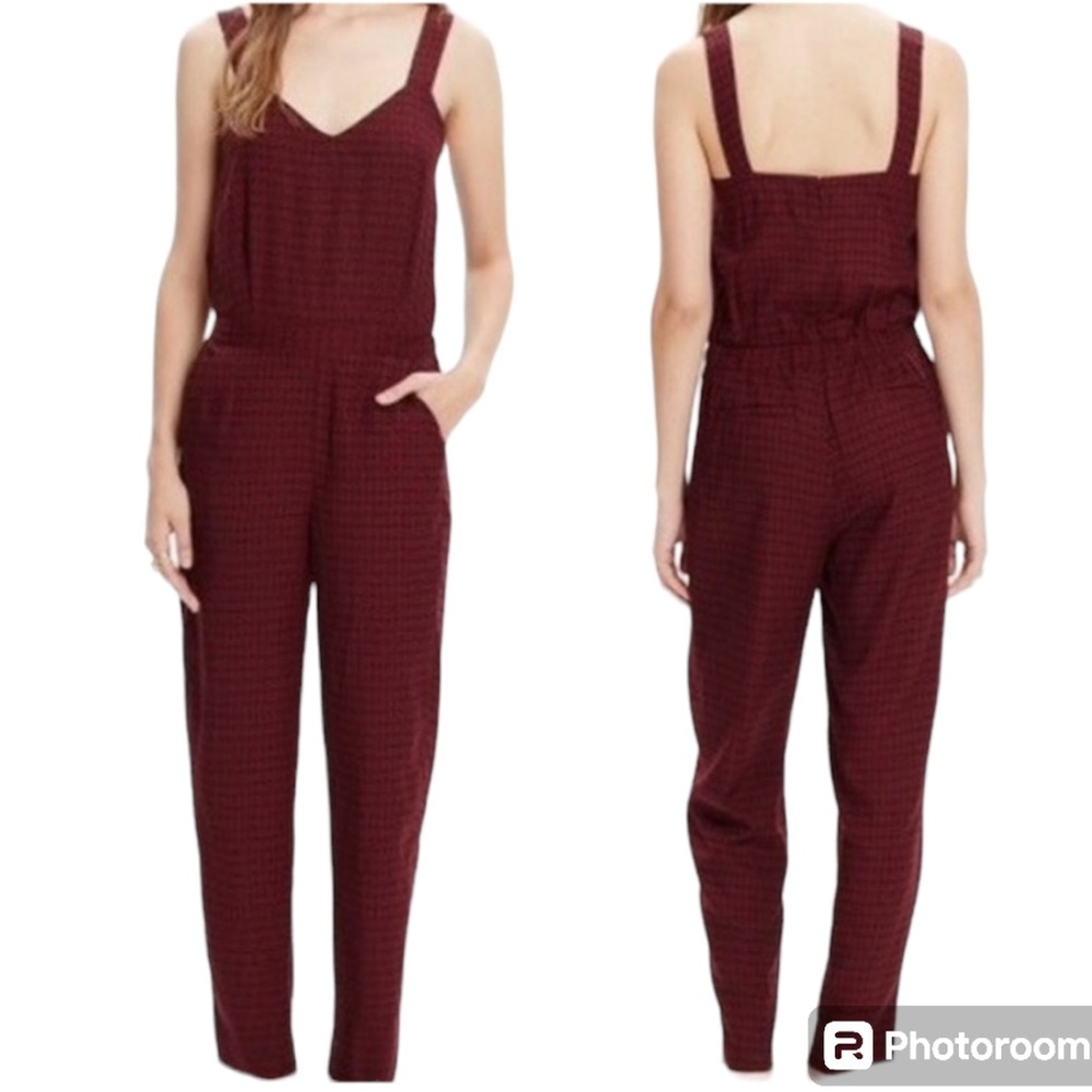Madewell Tompkins Tank Jumpsuit In Hashtag Stripe Size S